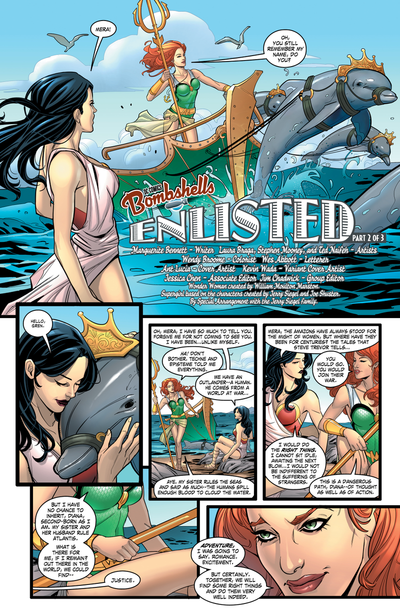 Illustration for article titled Exclusive DC preview: Wonder Woman goes to war in DC Bombshells #2